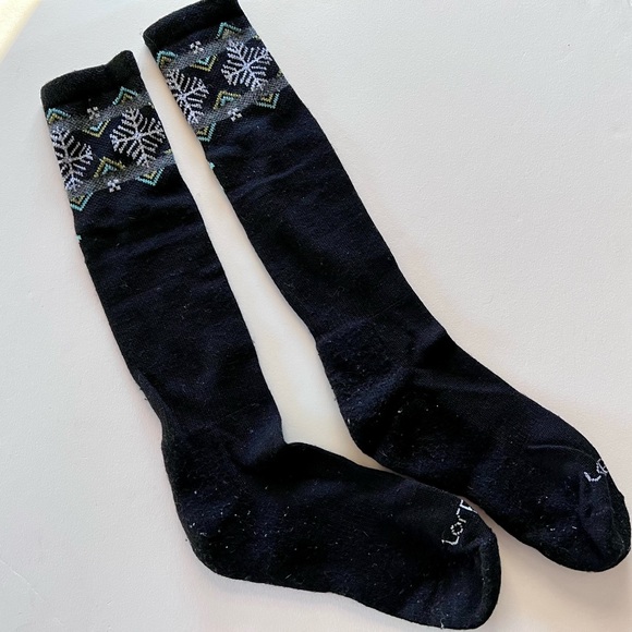 Lorpen Women’s Lightweight tall wool blend ski socks size M US 7.5-9 - Picture 1 of 4